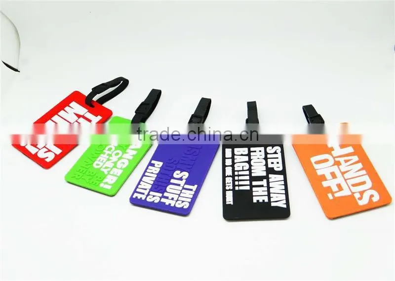Airline Travel parcel Tracking Bag Soft PVC luggage Tag Hang tag