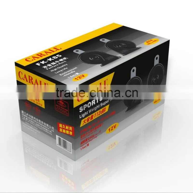 12V Klaxon horn musical car horn With Excellent Quality FK-K85A