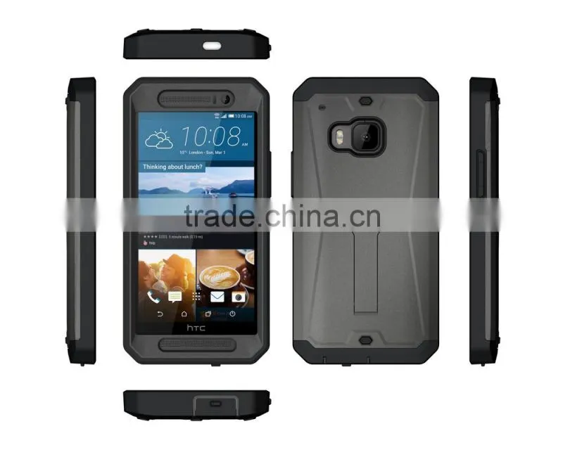 3 in 1 hybrid defender combo case for with Stand for HTC ONE M9
