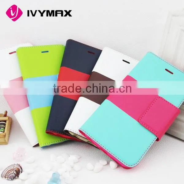 Leather wallet case for apple iphone 6 cellphone case accessory