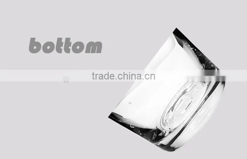 600ml Manufactury customized clear milk glass cup
