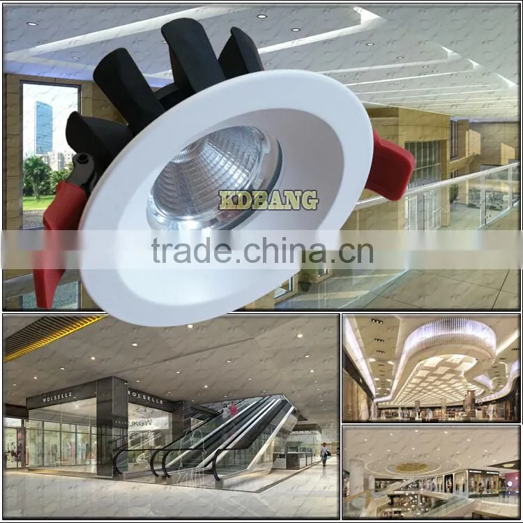 Ceramics material chip cob led downlight dimmabl