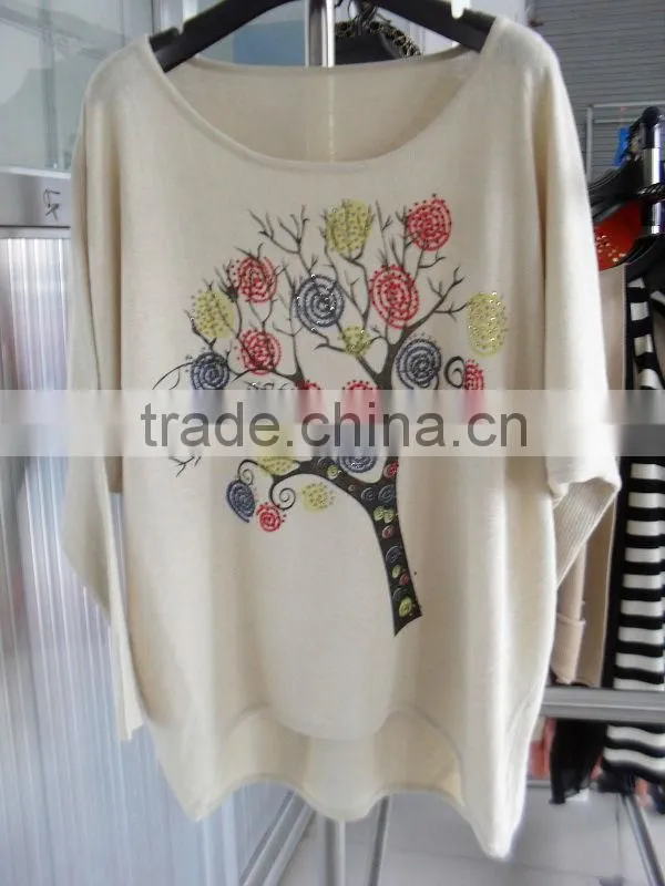 Printing 8 peopld of womans long sleeve hoody sweatshirt crochet 9919#