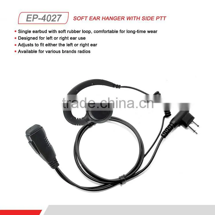 2016 Best Selling Mobile Radio Accessories Wired Walkie Talkie Headset for Sale
