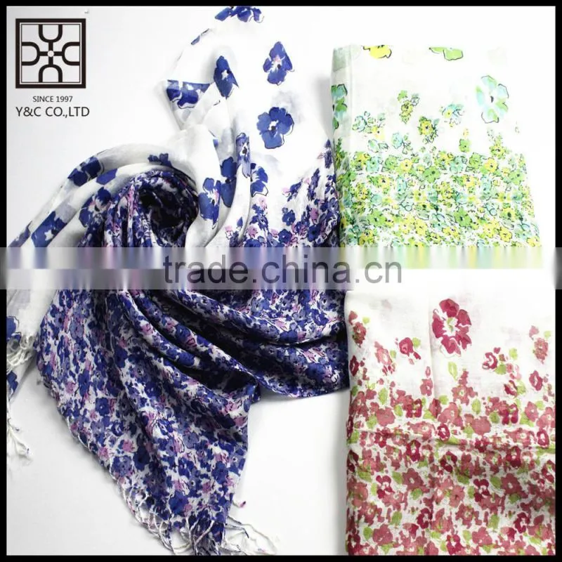 polyester floral print designer scarf wholesale china