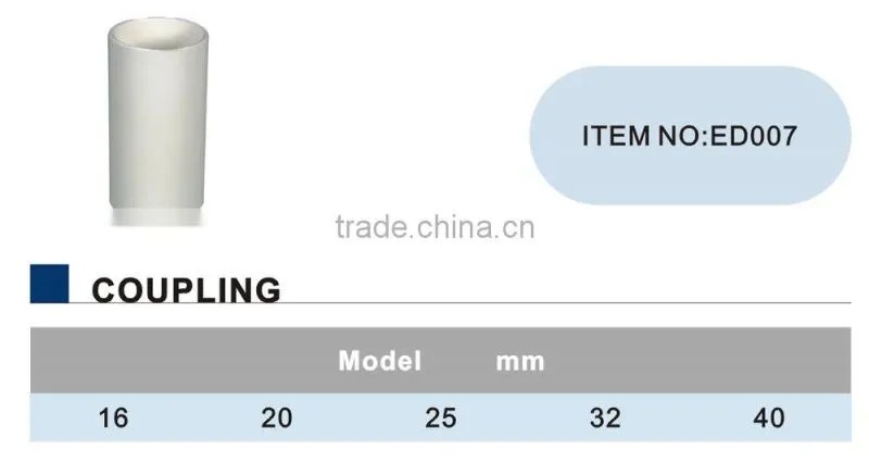 Top quality ERA brand PVC insulating electrical coupling, PVC electrical coupling, PVC coupling
