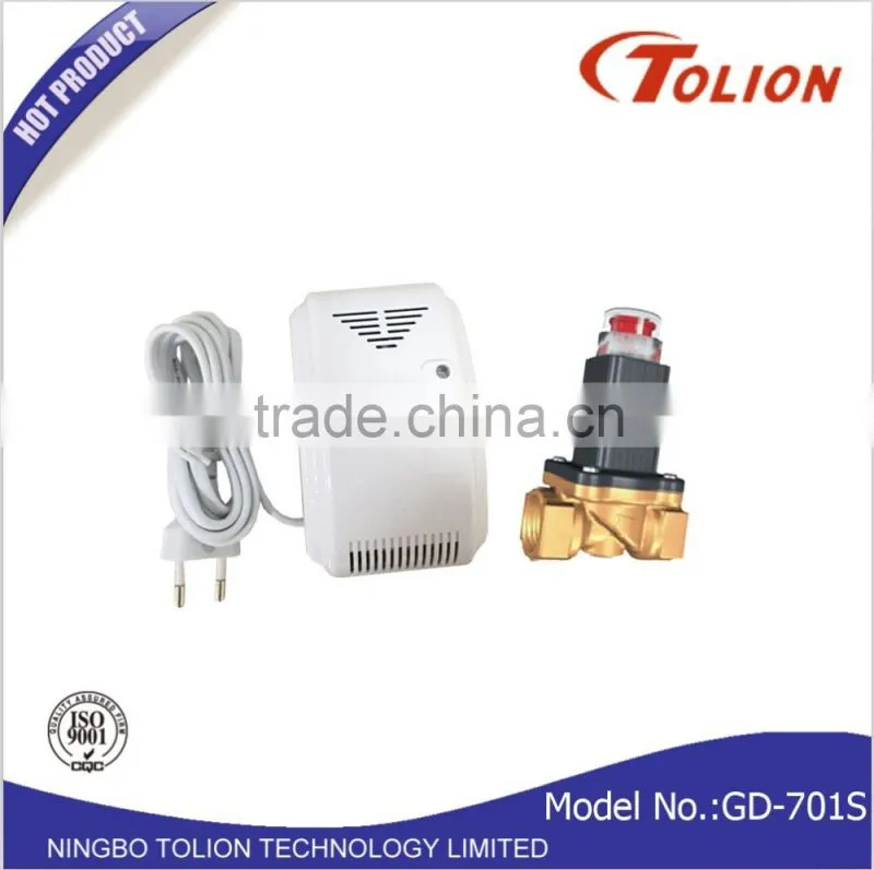 Home Alarm Natural Gas Detector with Shut-Off Valve