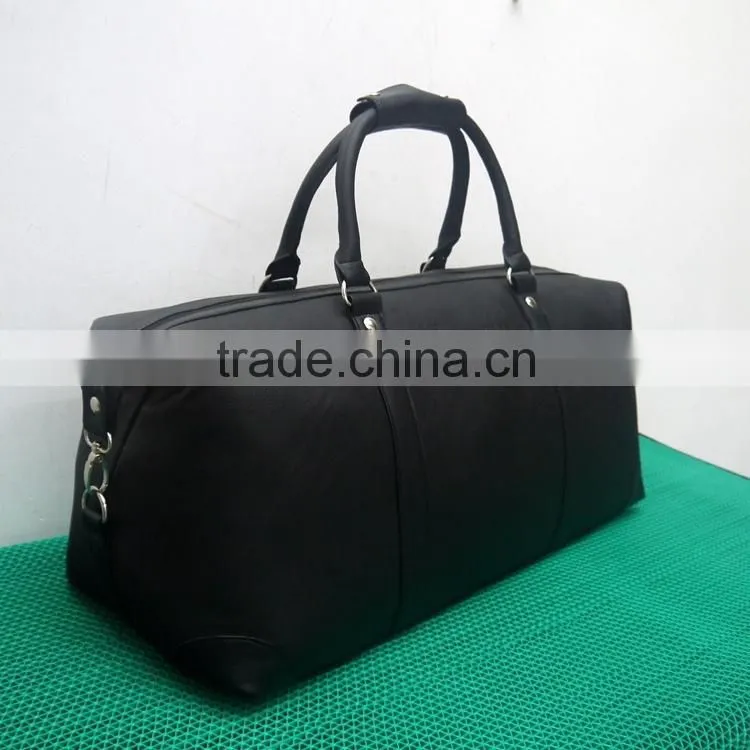 2016 New customized travel bag high quality 100% genuine leather tote travel bag