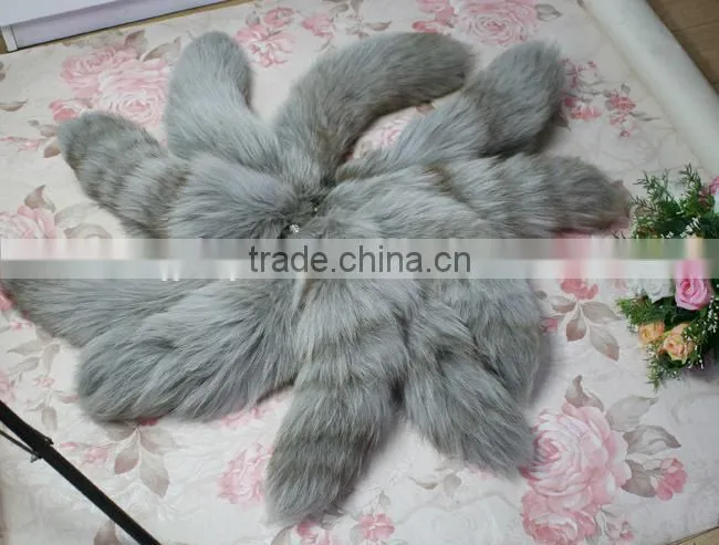 Natural Fox Fur Tail / Dye Color Fox Tail Fur Keychain