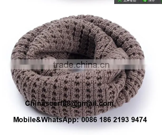 Cheap hollow knitted wool scarves wholesale