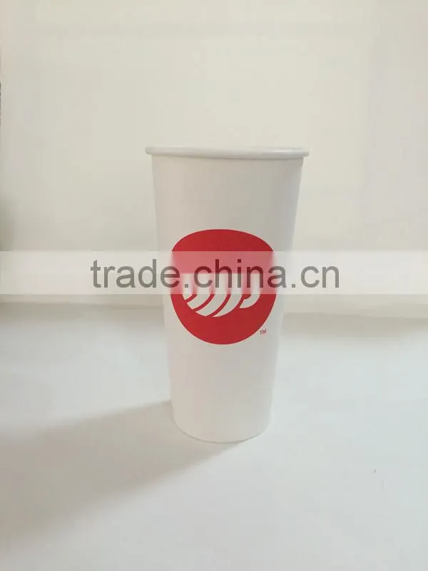 Custom printed soda drink paper cups with cover