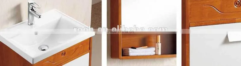 ROCH 8052 Small Popular Oak Wood Cabinet Bathroom Wall Hanging
