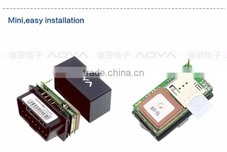 Mini GPS tracking device for vehicle obd ii GPS Tracker off oil engine Remote locking car