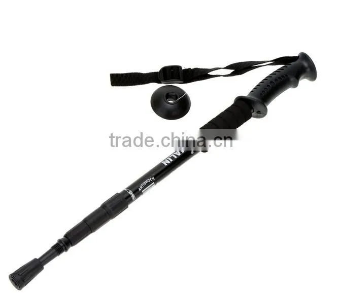A-OK Hot sale "T" Walking Cane Trekking Pole Telescope Hiking Stick Mountaineering Climb Ultralight Nordic Walking Stick
