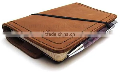 High quality LOGO printed PU leather notebook printing gift nokebook diary book business notebook printing