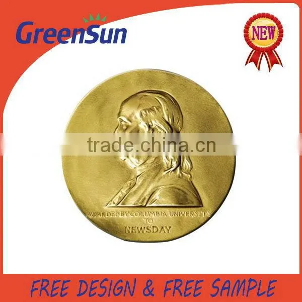Top quality stylish gold blank coins