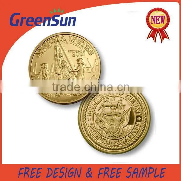 New model Fashionable custom? antique gold metal coin