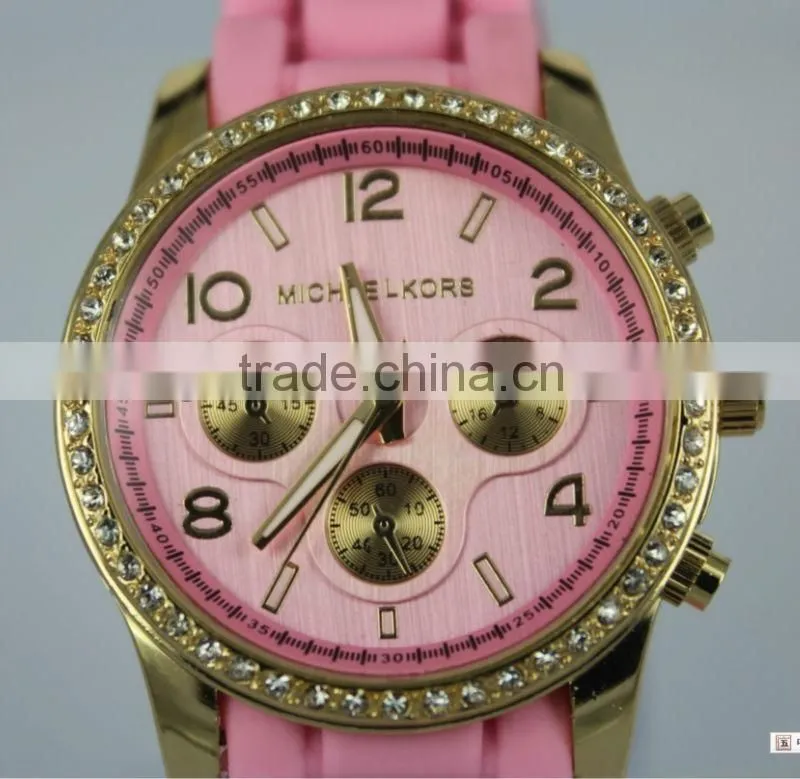 Korean ladies crystal watch 2013, 1 piece for MOQ