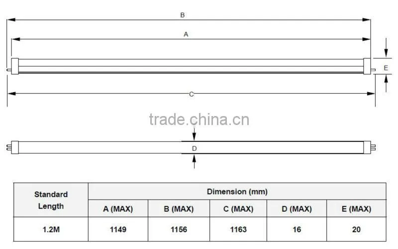 2835 SMD 16W price led tube light t5 8w Internal Power Supply T5 LED Tube Light G5