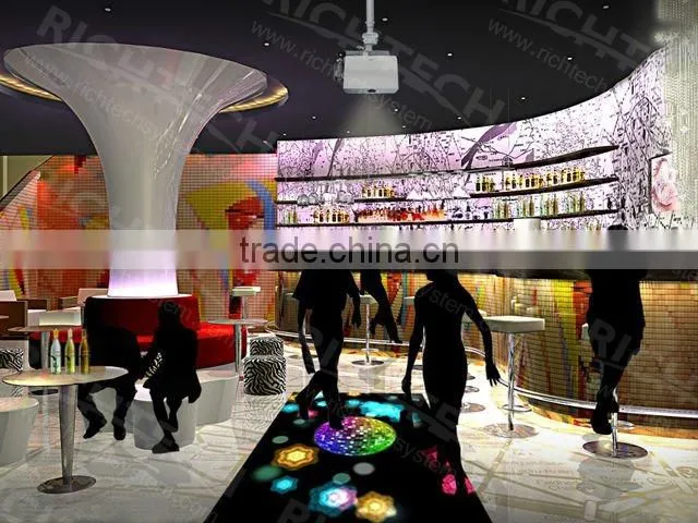 Hot Sale! RichTech interactive outdoor wall projectors interactive floor system for display
