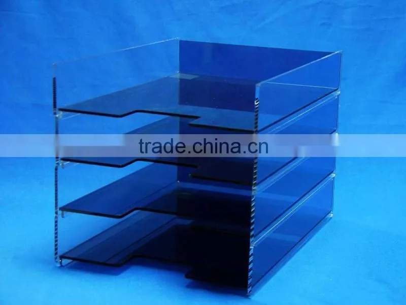 Free-standing acrylic document holder