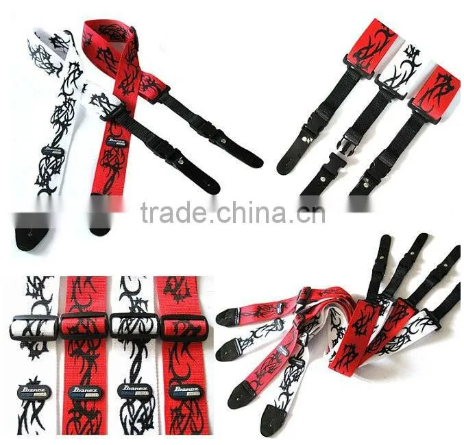 High quality security leather head guitar strap GP-06