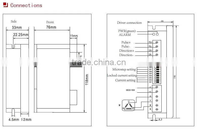 YKD3505M 3 Phase DSP Stepper Motor Driver