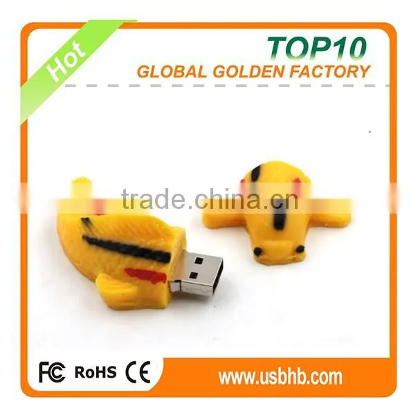 cheap PVC gold fish usb flash drive