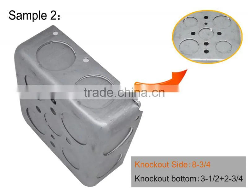 Galvanized Electric Steel Metal Junction Box