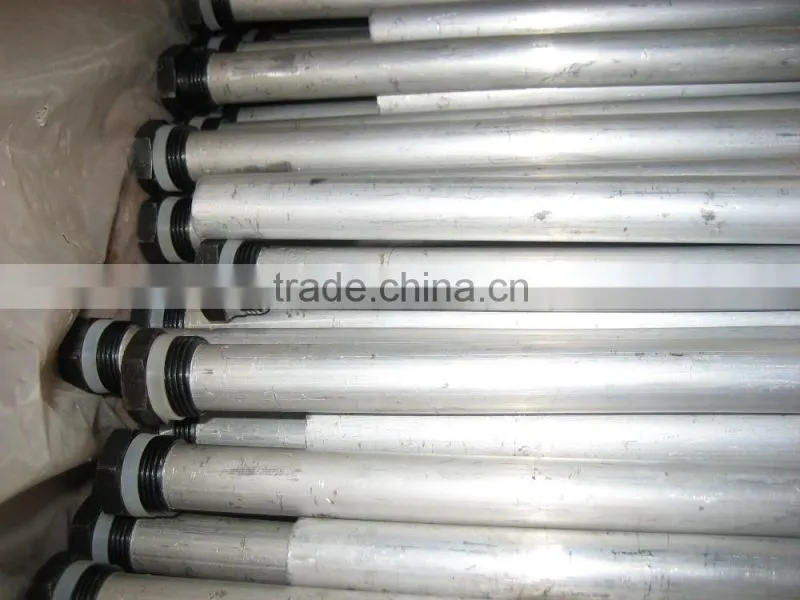 Aluminum rod threaded