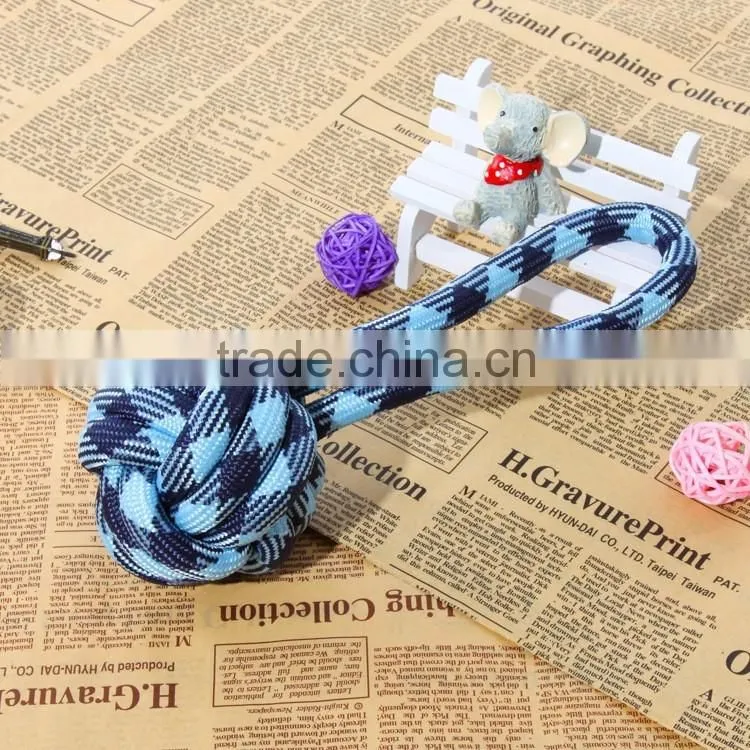 Blue dog toy rope