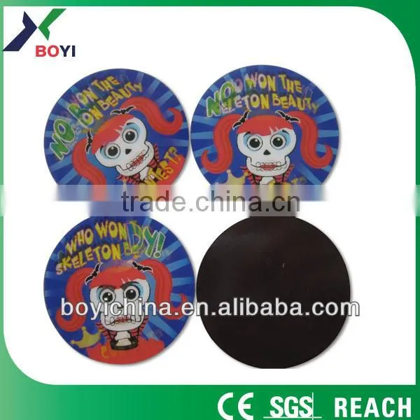 New designer cute cartoon funny skull head advertising fridge magnet