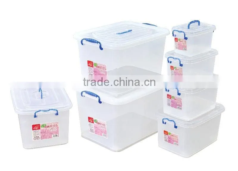 Plastic transparent storage container /box 74L