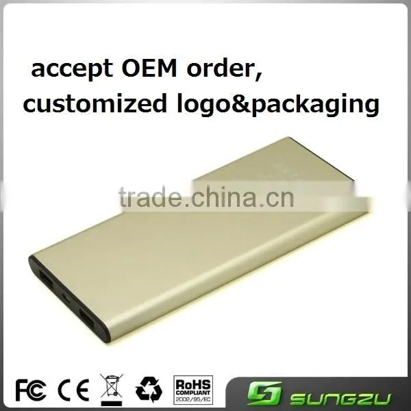 8000mah factory supply hiking solar charging external mobile battery for digital product series