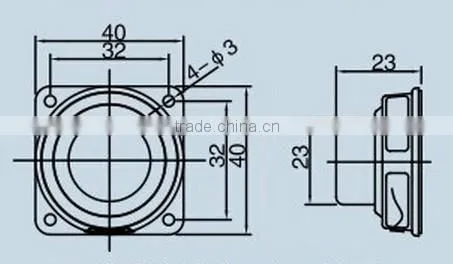 FBS40-4 High Quality square bluetooth aluminum speaker used for stereo (FBELE)