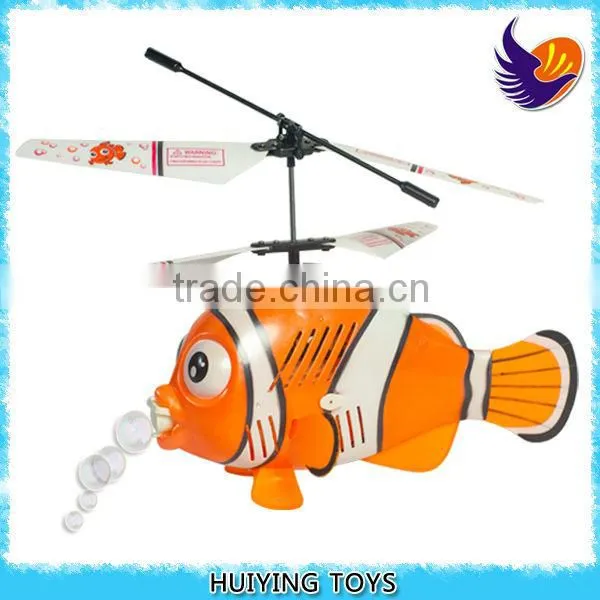 new kids toys for 2014 rc flying fish with bubbles rc helicopter HY-868