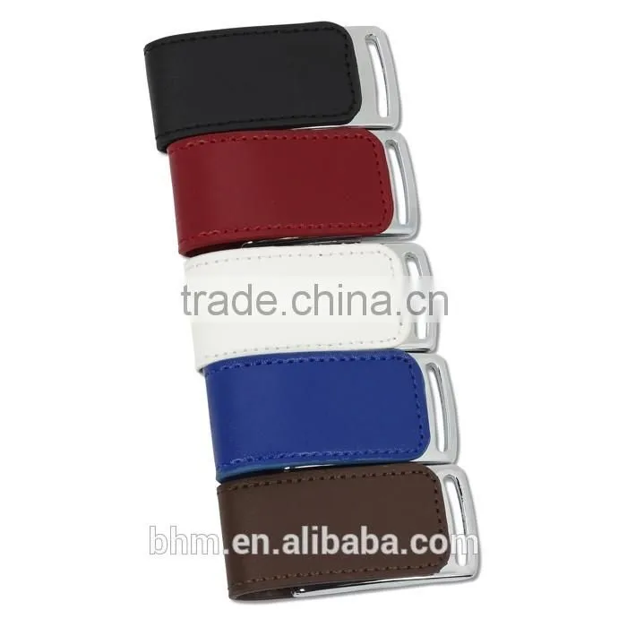 High quality cheap leather usb flash drive, full capacity usb disk