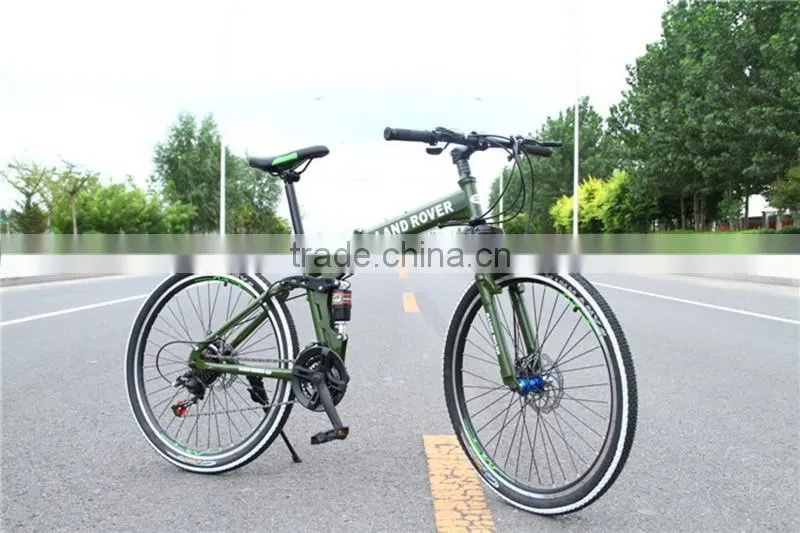 26-inch folding mountain bike 21 speed dual disc brakes student bike