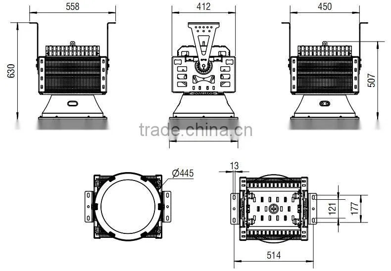 Hot sales 1000 watt led spotlight ip65 waterproof 1500w