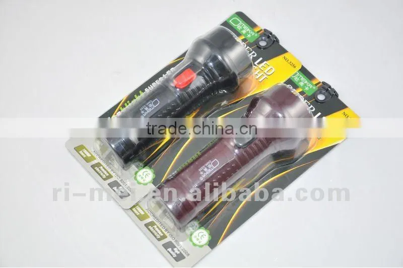 Promotion 3256 LED flash light with rechargeable function