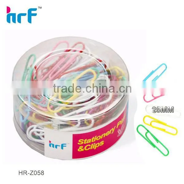 25mm Plastic Coated Paper Clip Set