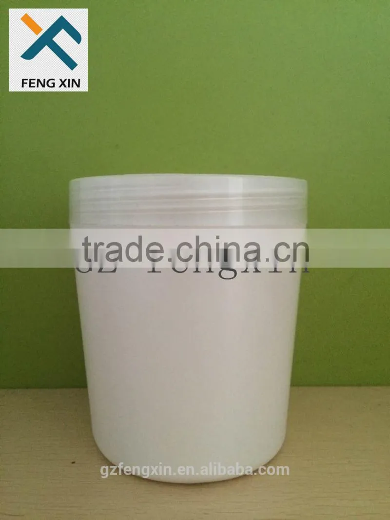 professional manufacture big size 1000ml white plastic jar for cream