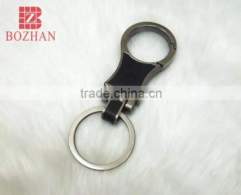 Hot selling gentleman zinc alloy keyring