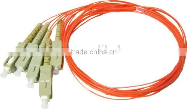 sc 12 core bundle fiber optic pigtail,funout optical fiber pigtails