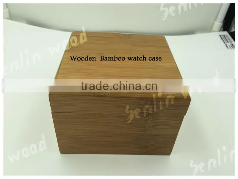 Wooden watch Maple case even strap Japan movement with calendar