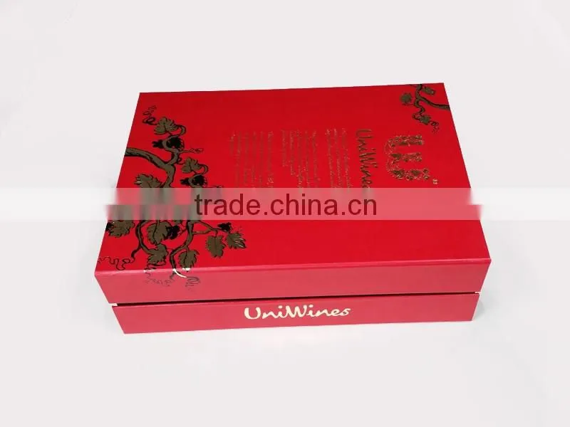 custom printed high grade luxury cardboard wine box
