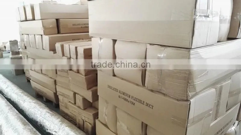 Fire Resistant Insulated Aluminum Foil Flexible Air Ventilation Duct / Flexible Heat Resistant Duct Hose