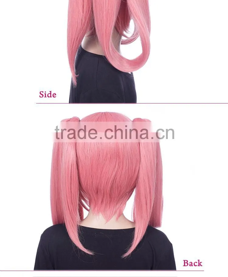 2014 New arrival anime cosplay pink wig