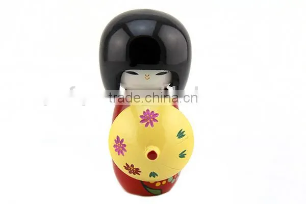 wholesale natural wooden japanese kokeshi gift dolls