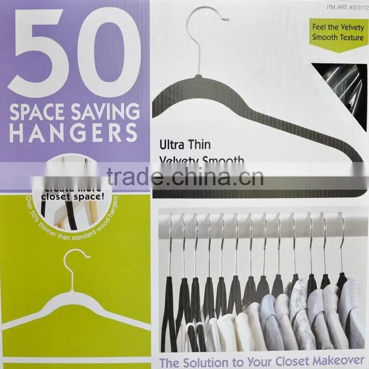 Black Flocked Suit Hanger Basic Item